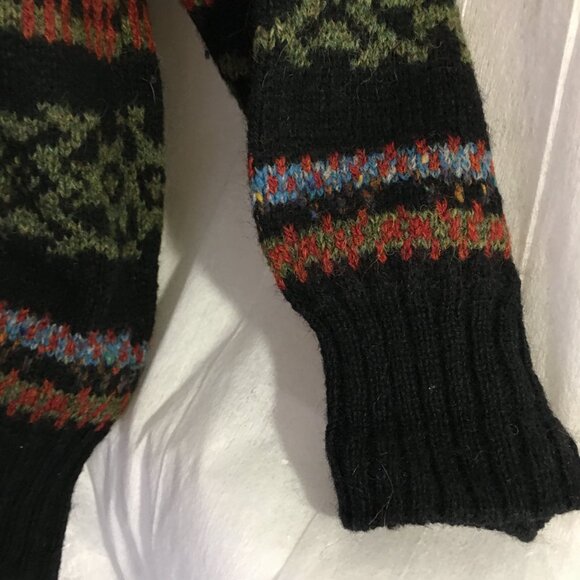 Vintage Rainbow Bridge Wool Sweater Knitted Women LRG Hong Kong 46" Chest - Picture 4 of 6